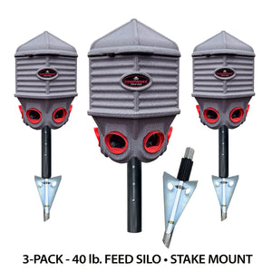 40 lb. FEED SILO • 3-PACK SPECIAL