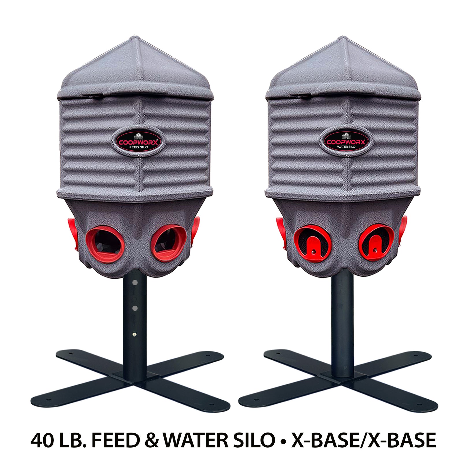 40 lb. FEED & WATER SILO COMBO