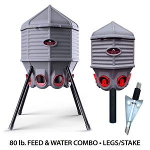 80 lb. FEED & WATER SILO COMBO