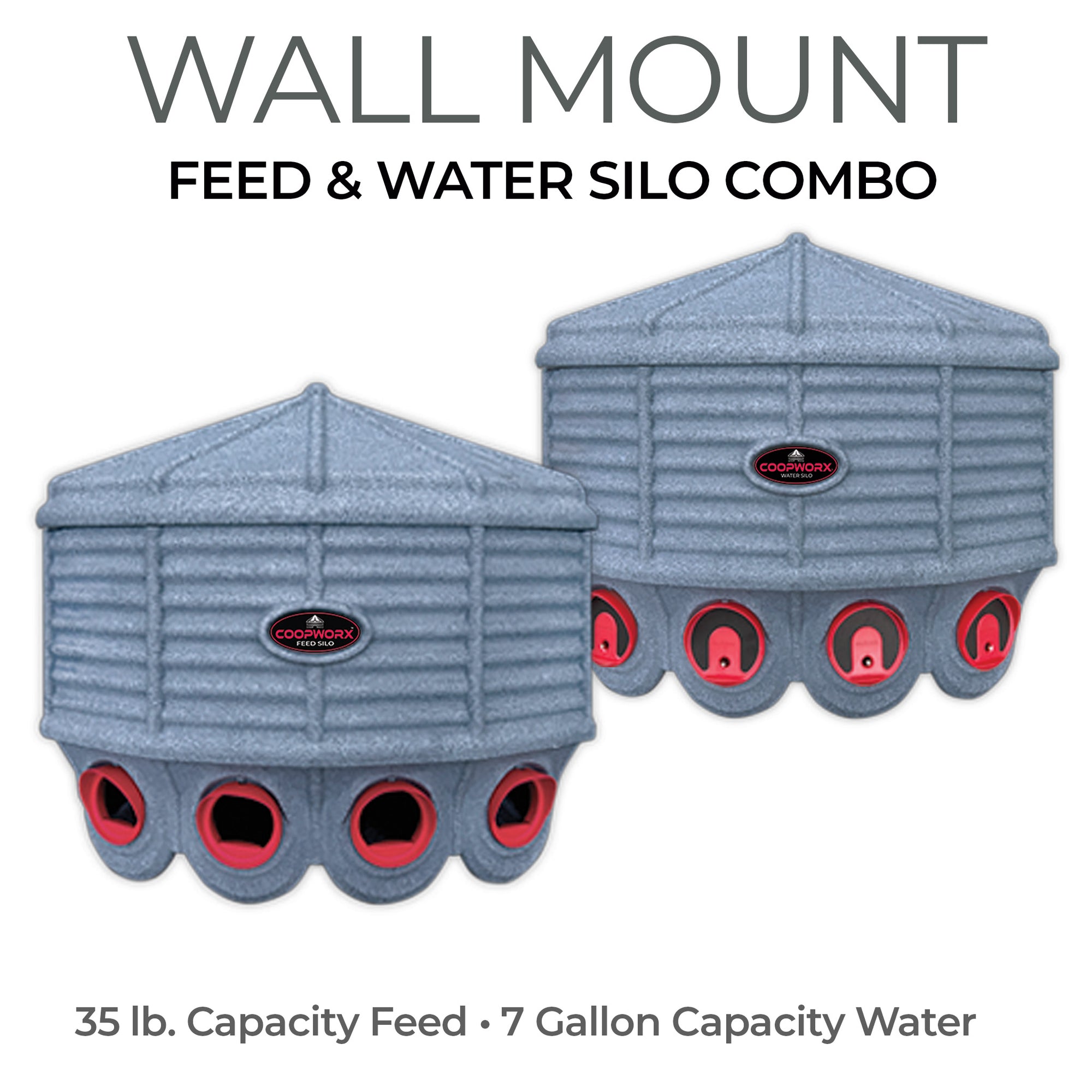 Wall Mount Feed & Water Combo