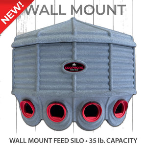CoopWorx Wall Mount Feed Silo — 35 lb