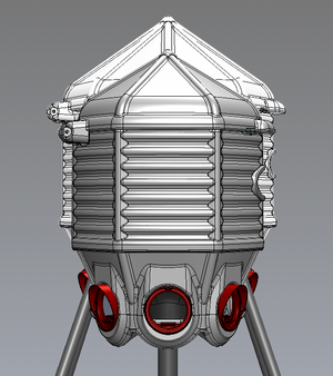 Size comparison of the original CoopWorx Feed Silo and the new CoopWorx "40" that holds up to 40 lbs. of feed.