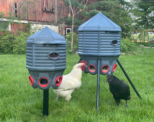 CoopWorx Feed Silo II (40 lb.) Stake Mount Post